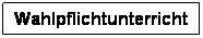 Textfeld: Wahlpflichtunterricht
